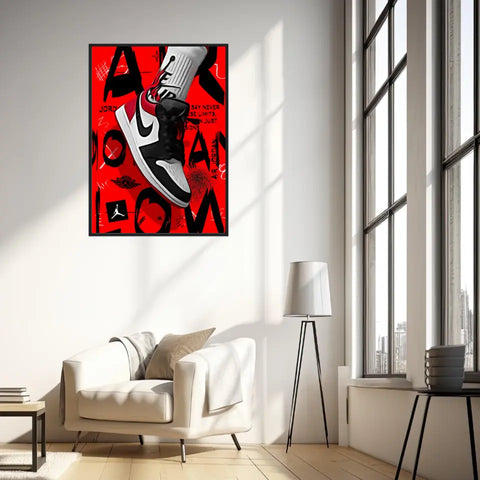 Affiche et Tableau Pop Art de Sneaker Nike Air Jordan