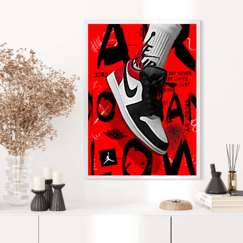 Affiche et Tableau Pop Art de Sneaker Nike Air Jordan