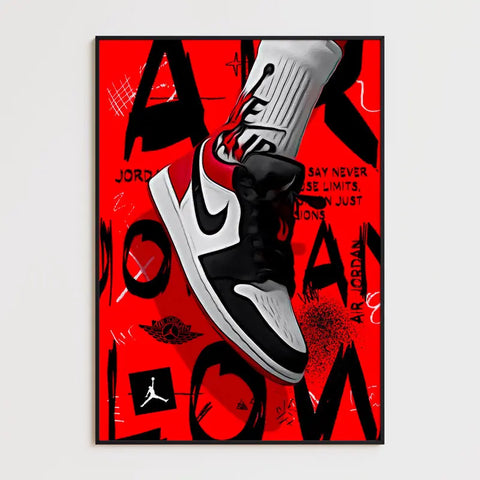 Affiche et Tableau Pop Art de Sneaker Nike Air Jordan