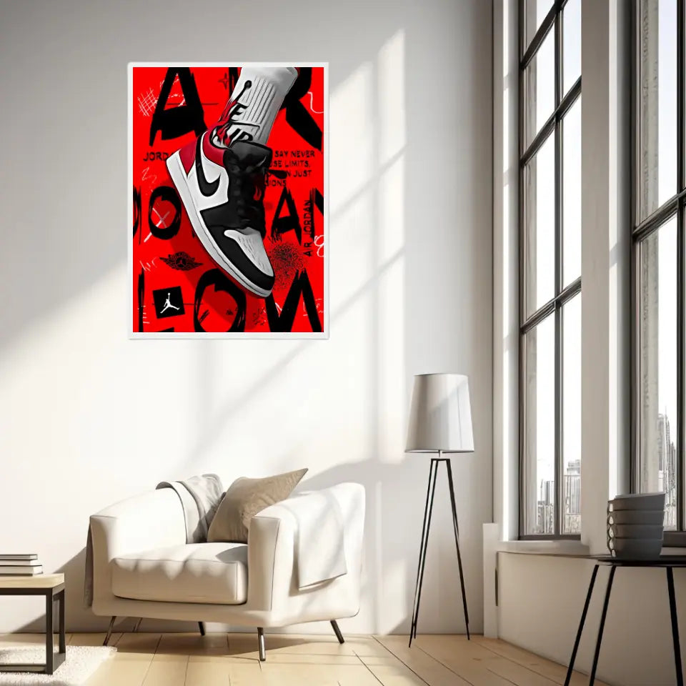 Affiche et Tableau Pop Art de Sneaker Nike Air Jordan