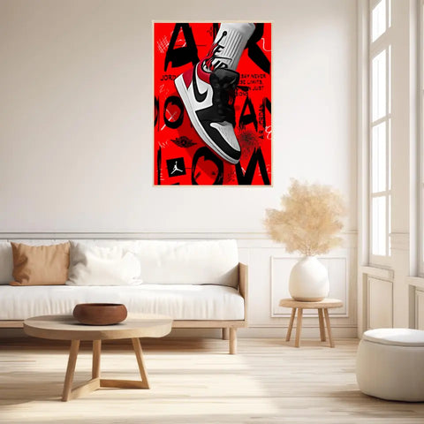 Affiche et Tableau Pop Art de Sneaker Nike Air Jordan