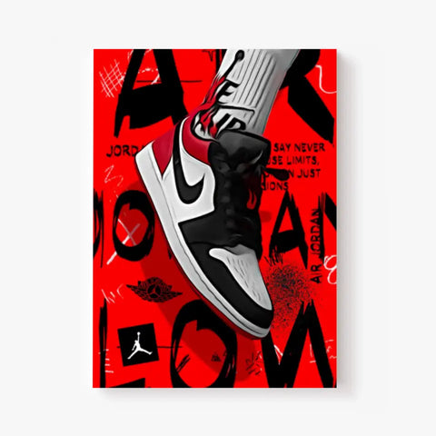 Affiche et Tableau Pop Art de Sneaker Nike Air Jordan
