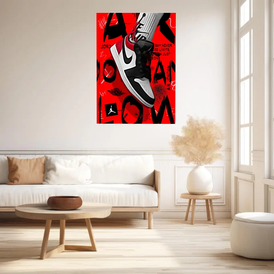 Affiche et Tableau Pop Art de Sneaker Nike Air Jordan