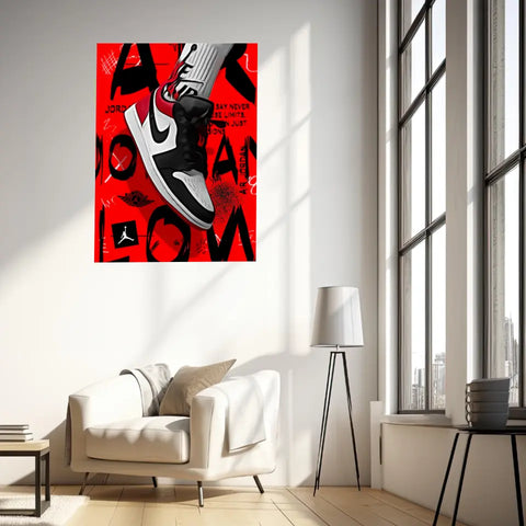 Affiche et Tableau Pop Art de Sneaker Nike Air Jordan