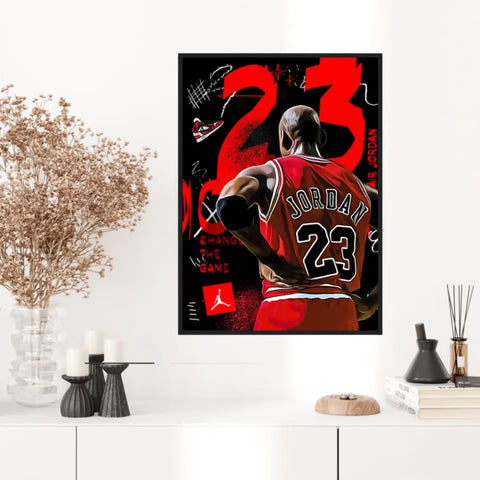 Affiche et Tableau Pop Art de Michael Jordan 23