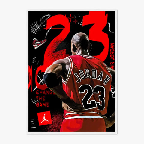 Affiche et Tableau Pop Art de Michael Jordan 23