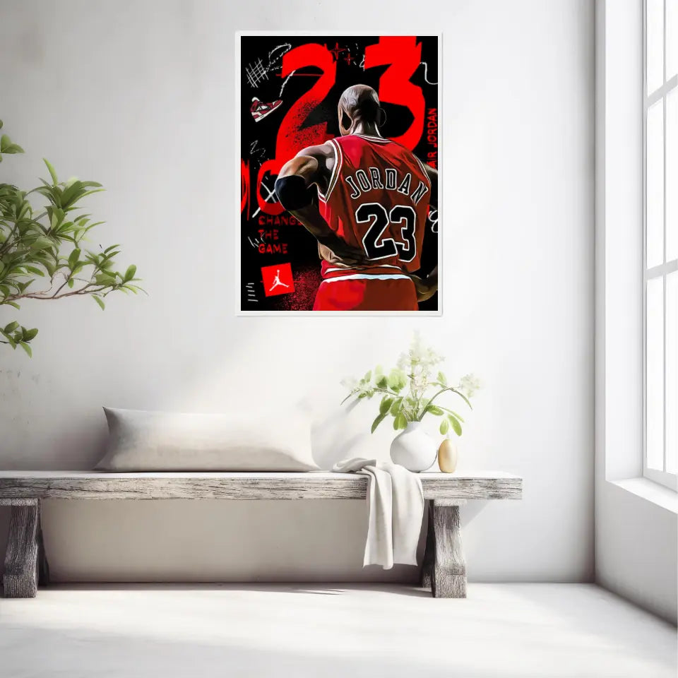 Affiche et Tableau Pop Art de Michael Jordan 23