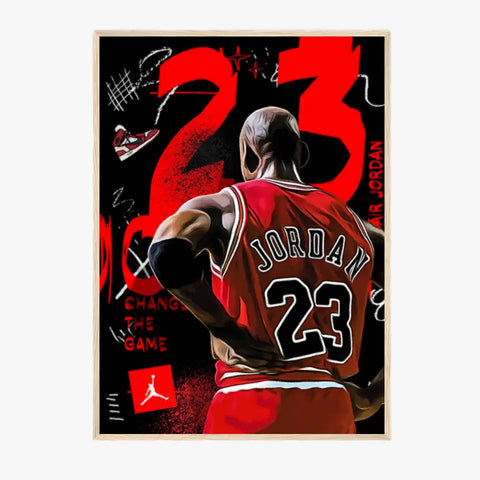 Affiche et Tableau Pop Art de Michael Jordan 23