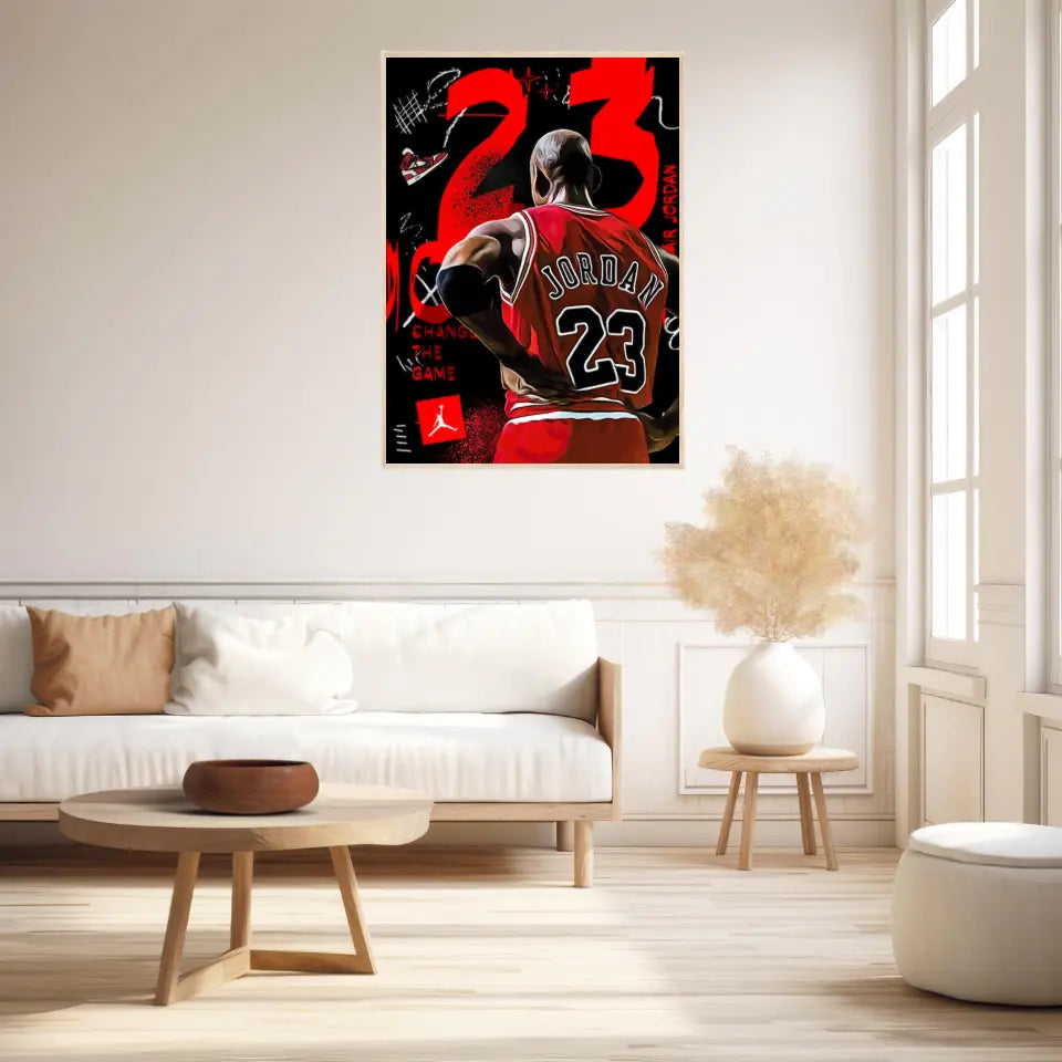 Affiche et Tableau Pop Art de Michael Jordan 23