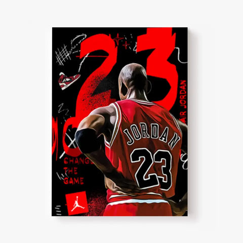 Affiche et Tableau Pop Art de Michael Jordan 23