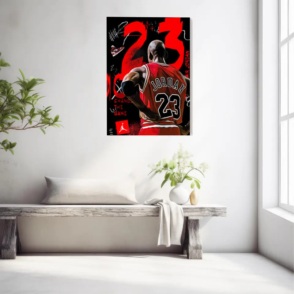 Affiche et Tableau Pop Art de Michael Jordan 23