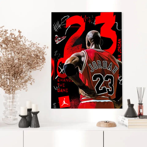 Affiche et Tableau Pop Art de Michael Jordan 23