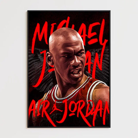 Affiche et Tableau Pop Art de Michael Jordan Air