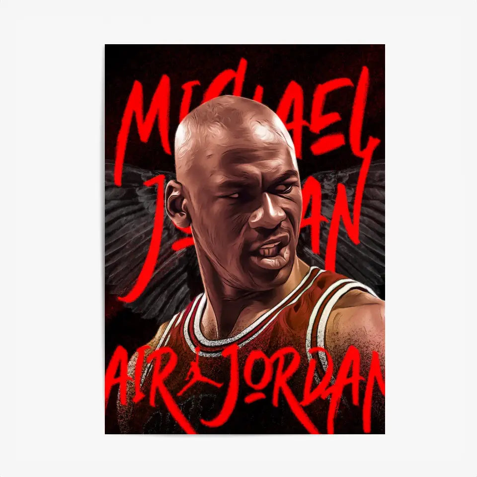 Affiche et Tableau Pop Art de Michael Jordan Air