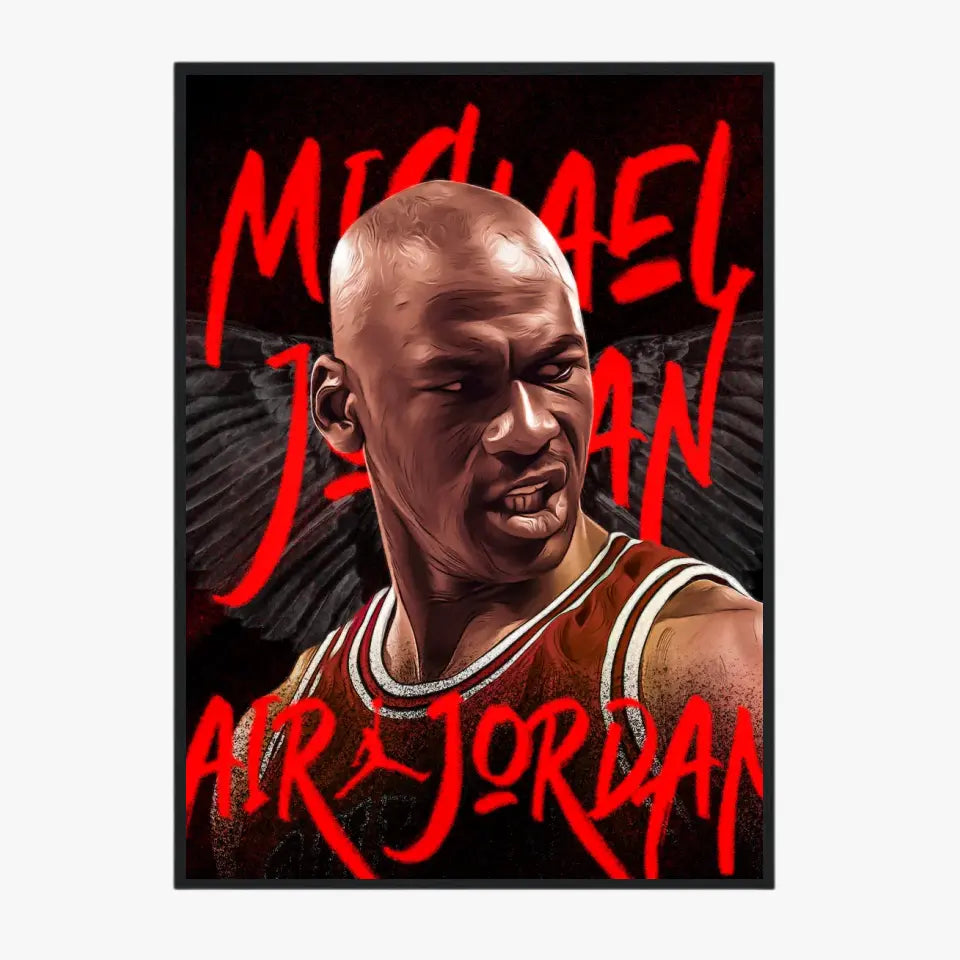 Affiche et Tableau Pop Art de Michael Jordan Air