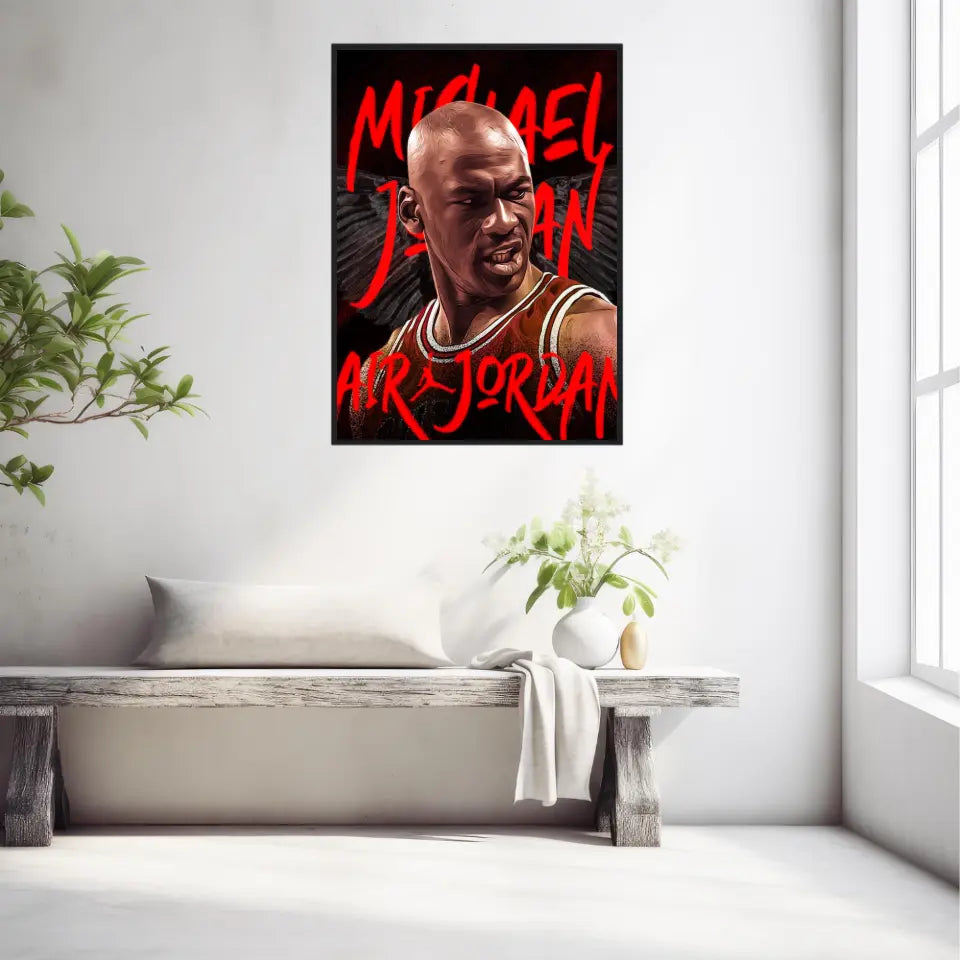 Affiche et Tableau Pop Art de Michael Jordan Air