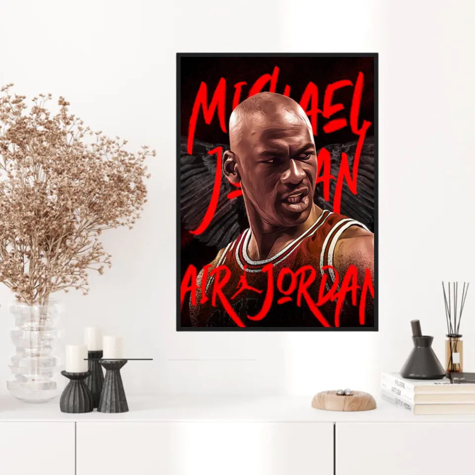 Affiche et Tableau Pop Art de Michael Jordan Air