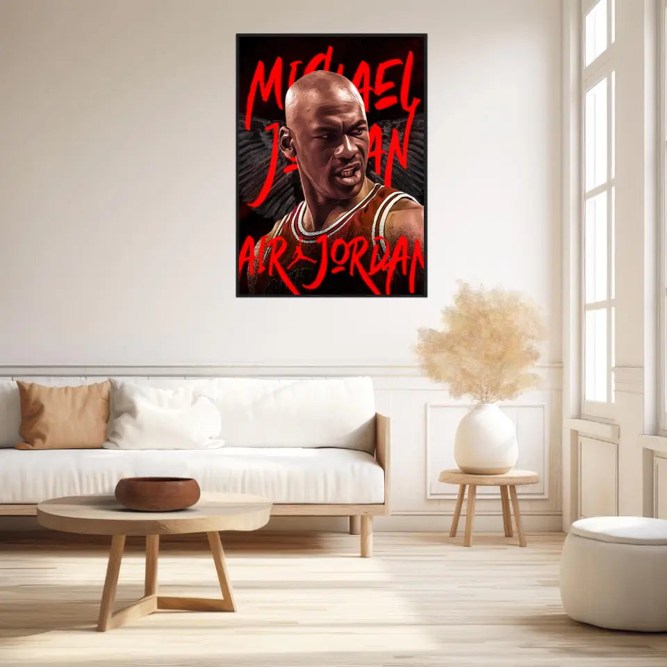 Affiche et Tableau Pop Art de Michael Jordan Air