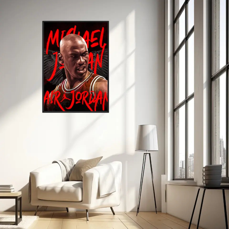 Affiche et Tableau Pop Art de Michael Jordan Air