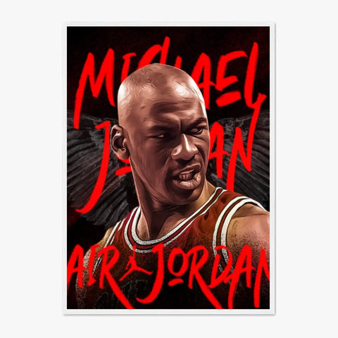 Affiche et Tableau Pop Art de Michael Jordan Air