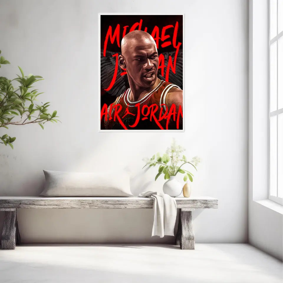 Affiche et Tableau Pop Art de Michael Jordan Air