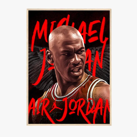 Affiche et Tableau Pop Art de Michael Jordan Air