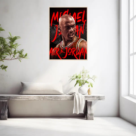 Affiche et Tableau Pop Art de Michael Jordan Air