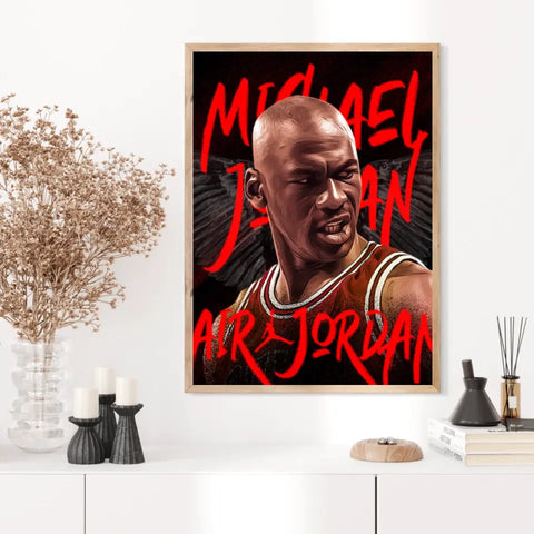 Affiche et Tableau Pop Art de Michael Jordan Air