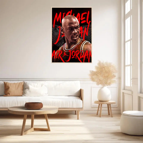 Affiche et Tableau Pop Art de Michael Jordan Air