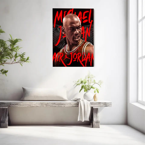 Affiche et Tableau Pop Art de Michael Jordan Air