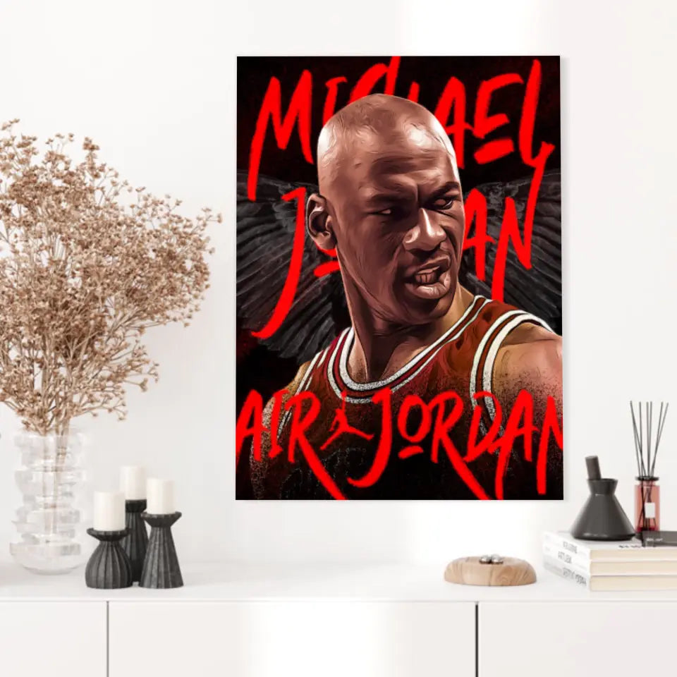 Affiche et Tableau Pop Art de Michael Jordan Air