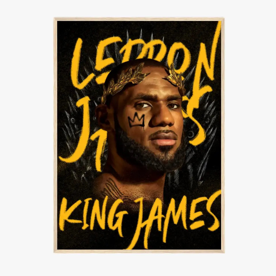 Affiche et Tableau Pop Art de Lebron James Lakers