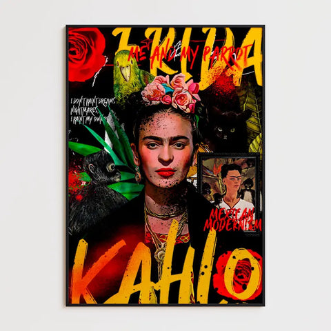 Affiche et Tableau Pop Art de Frida Kahlo