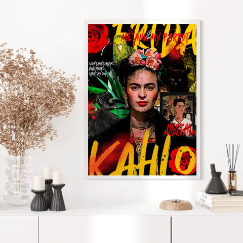 Affiche et Tableau Pop Art de Frida Kahlo