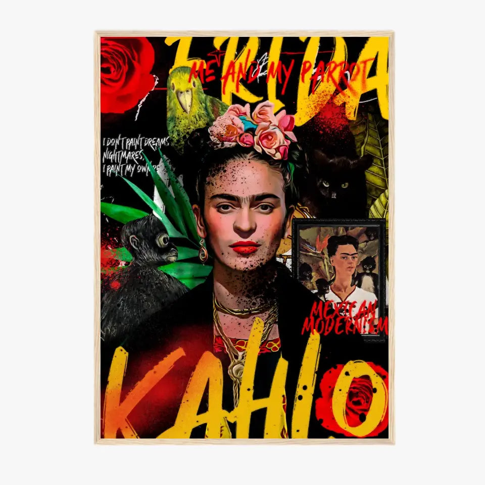 Affiche et Tableau Pop Art de Frida Kahlo