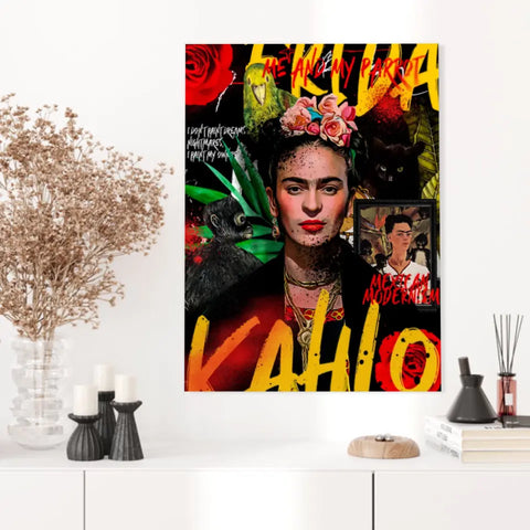 Affiche et Tableau Pop Art de Frida Kahlo