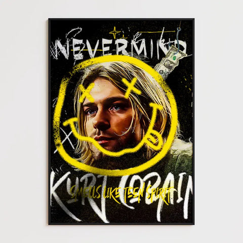 Affiche et Tableau Pop Art de Kurt Cobain