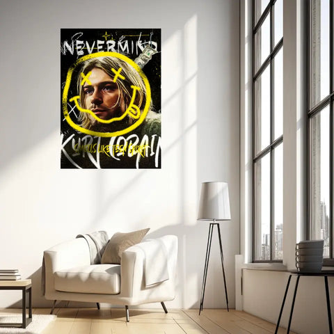 Affiche et Tableau Pop Art de Kurt Cobain