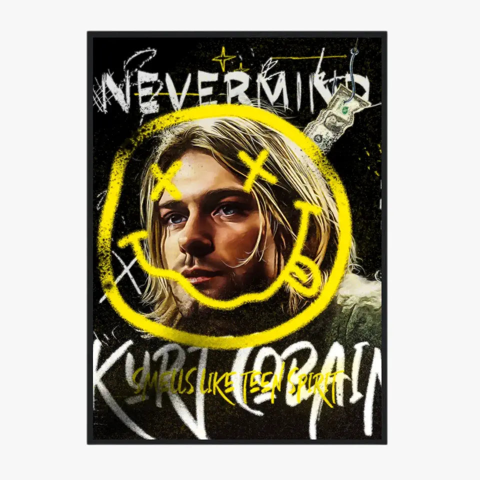 Affiche et Tableau Pop Art de Kurt Cobain