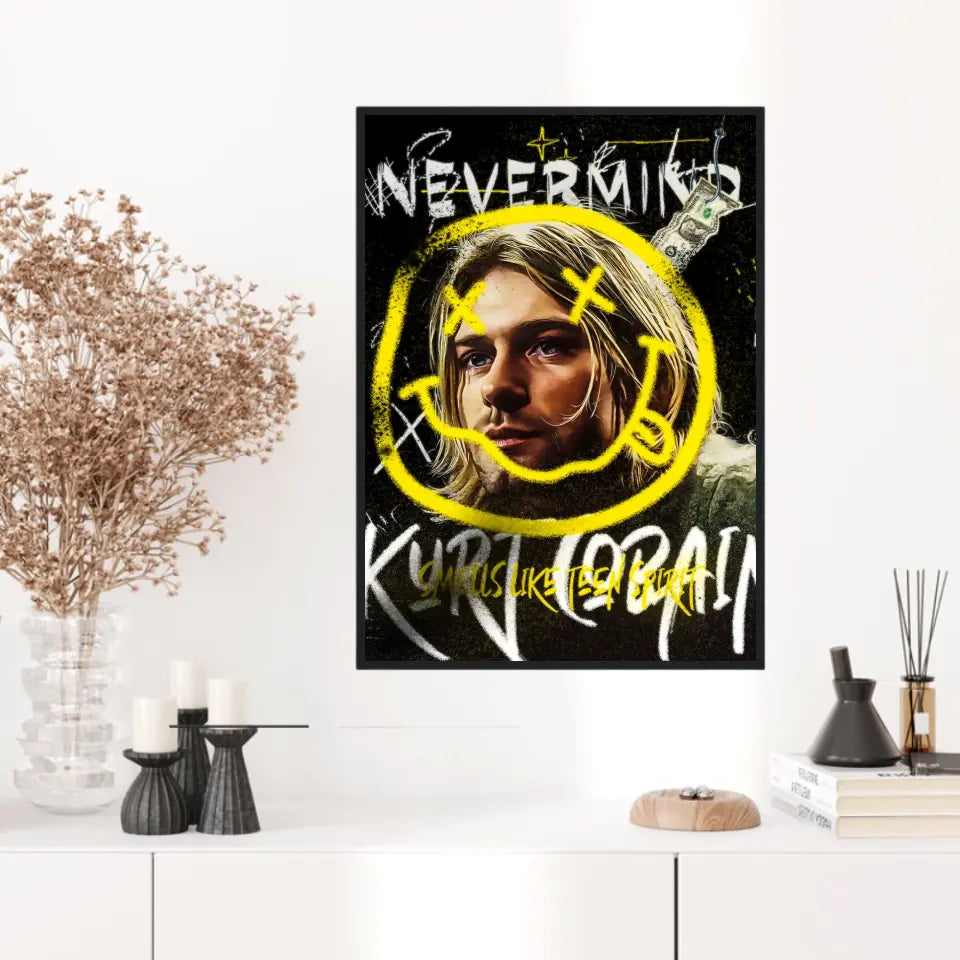 Affiche et Tableau Pop Art de Kurt Cobain