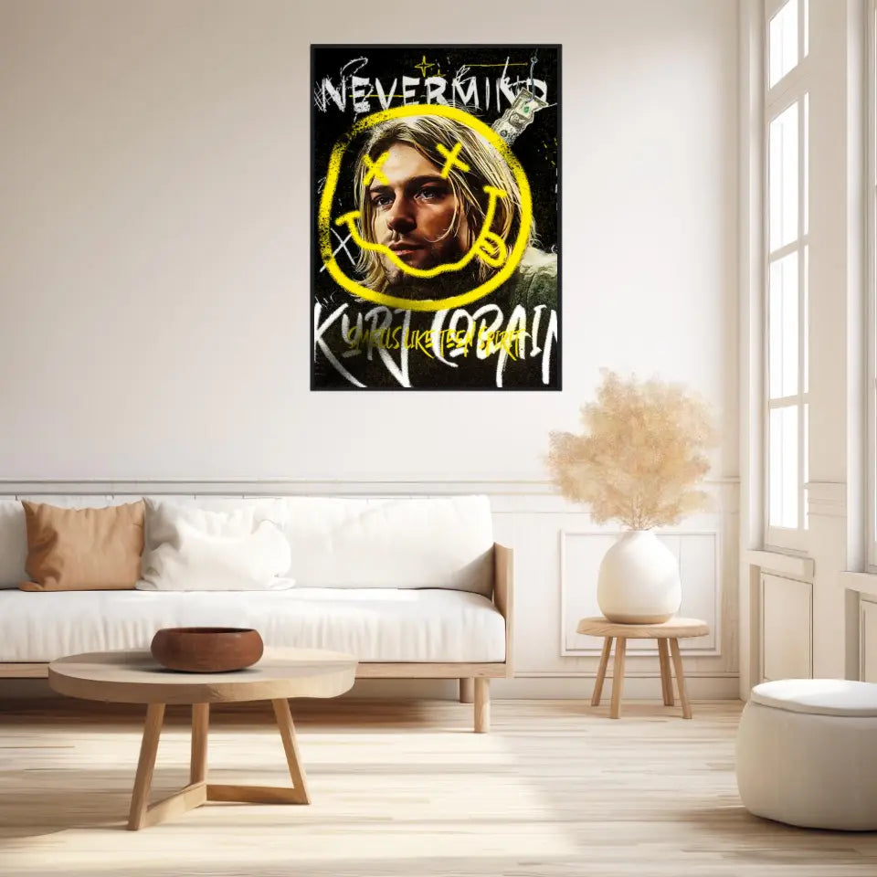 Affiche et Tableau Pop Art de Kurt Cobain