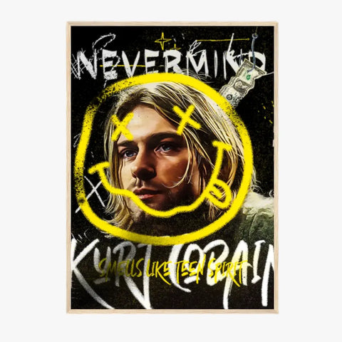 Affiche et Tableau Pop Art de Kurt Cobain