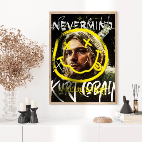 Affiche et Tableau Pop Art de Kurt Cobain