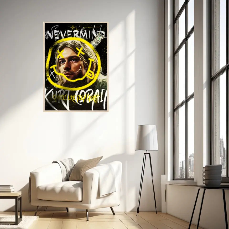 Affiche et Tableau Pop Art de Kurt Cobain