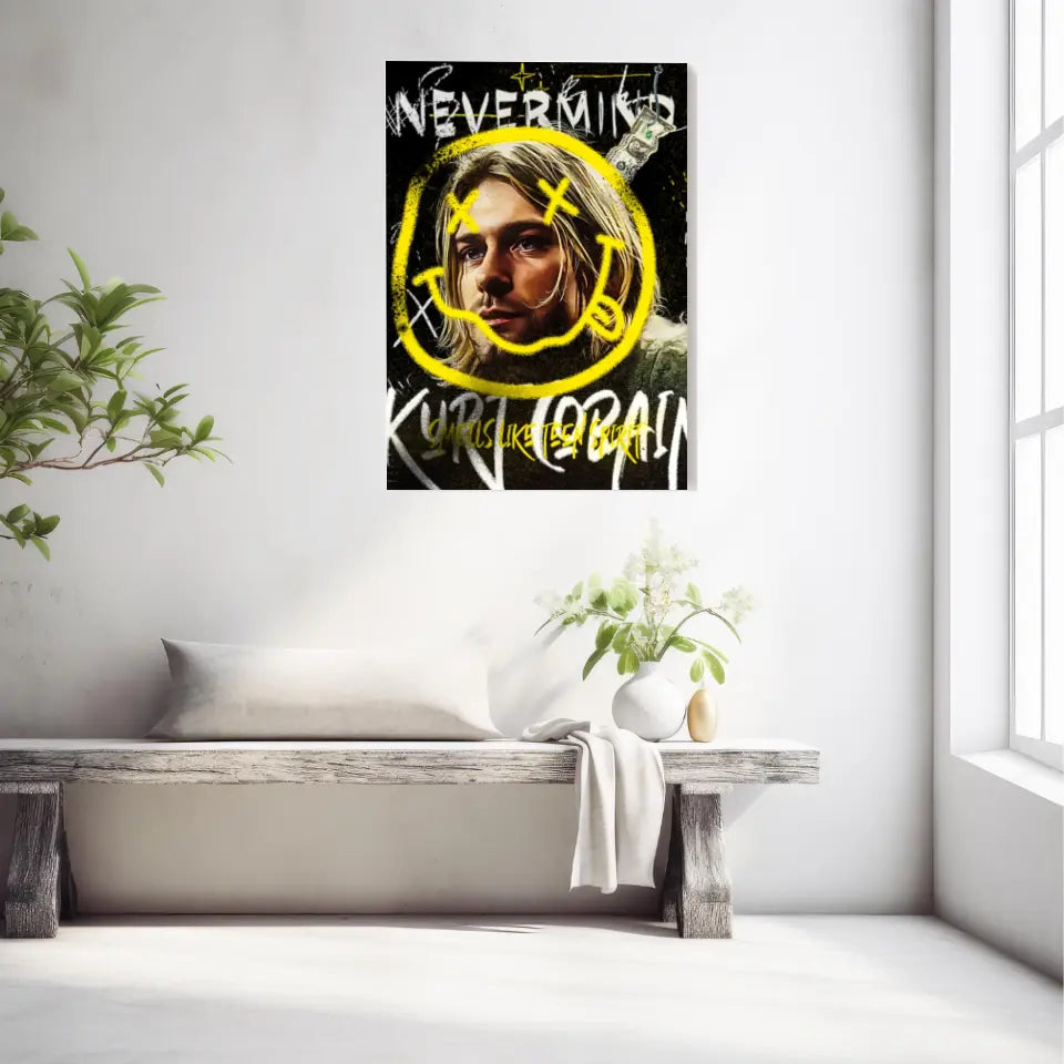 Affiche et Tableau Pop Art de Kurt Cobain