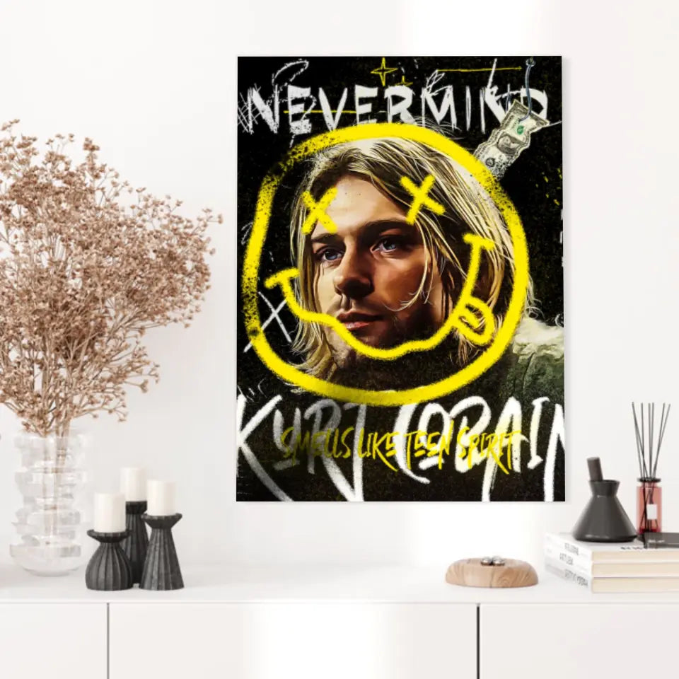 Affiche et Tableau Pop Art de Kurt Cobain