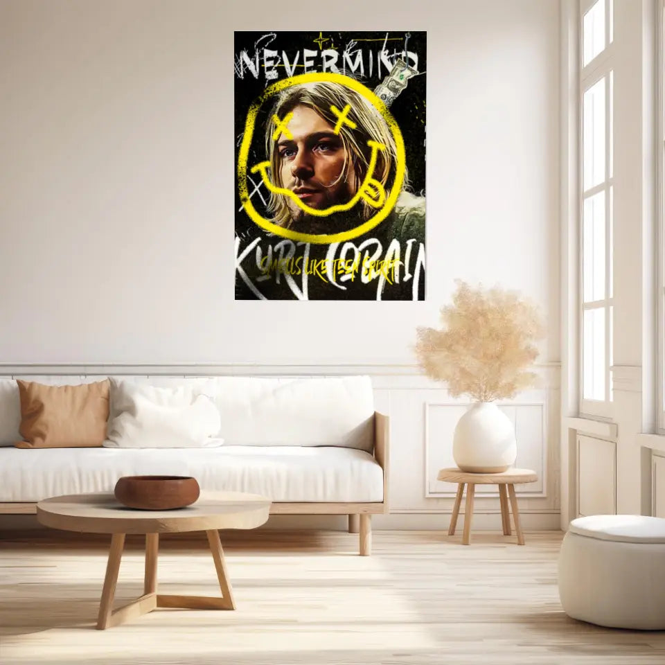 Affiche et Tableau Pop Art de Kurt Cobain