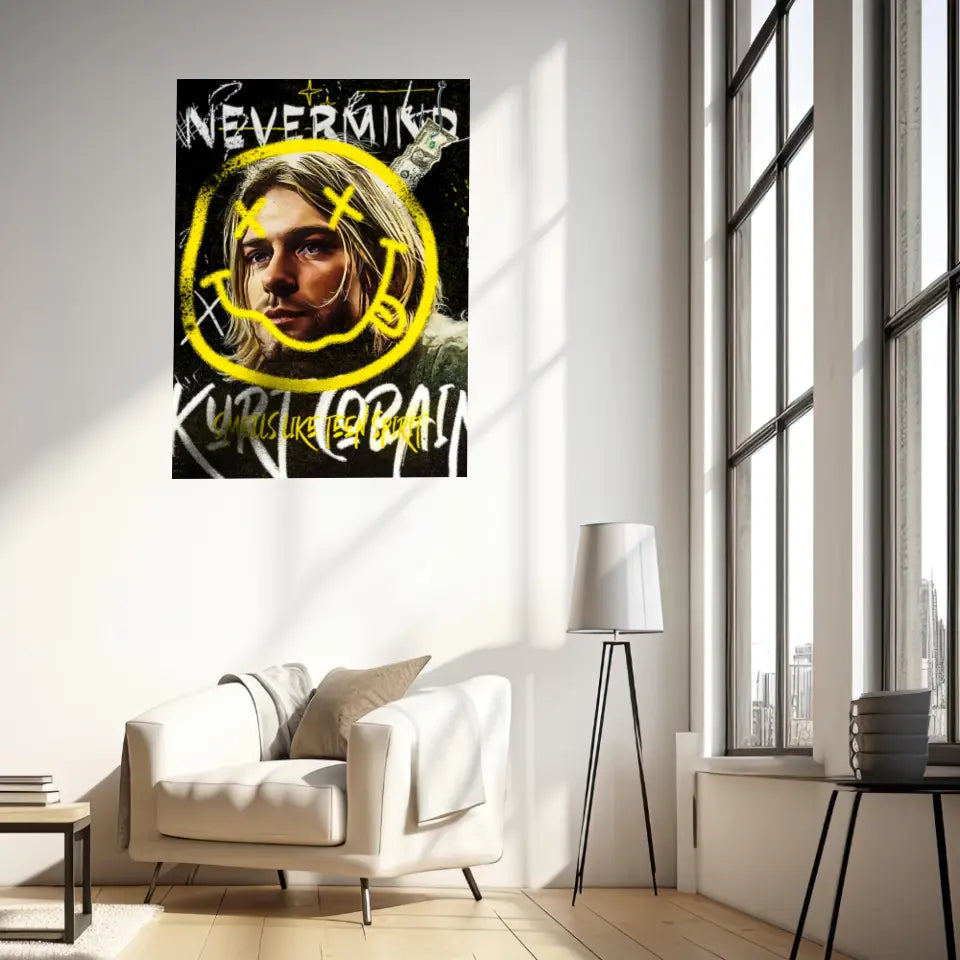 Affiche et Tableau Pop Art de Kurt Cobain