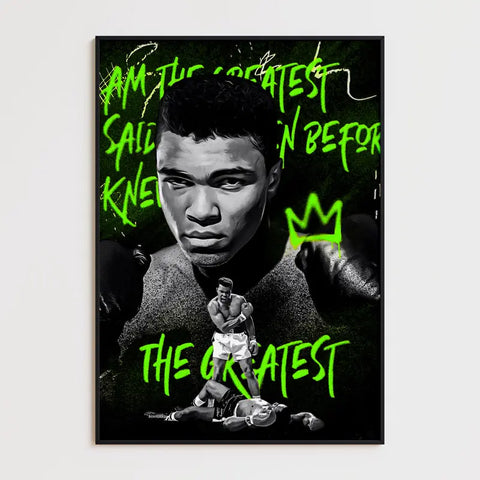 Affiche et Tableau Pop Art de Mohamed Ali