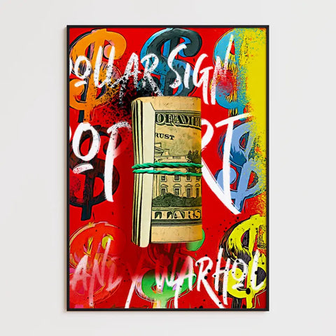 Affiche et Tableau Pop Art de Andy Warhol Dollars